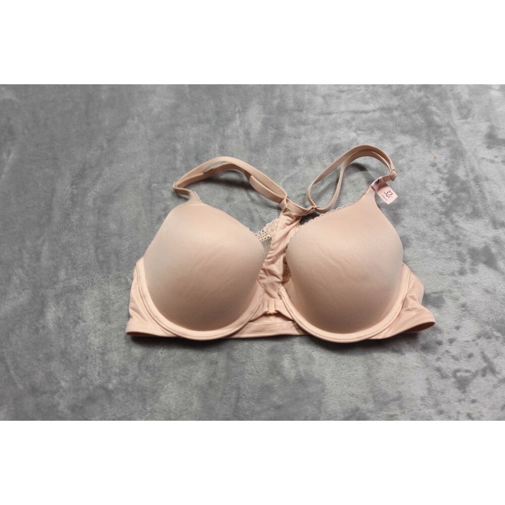 Victoria's Secret 32C Marzipan‎ Beige Perfect Shape Push Up Smooth Bra NWT